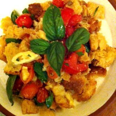 Panzanella Salad w/ Mozzarella Fresca