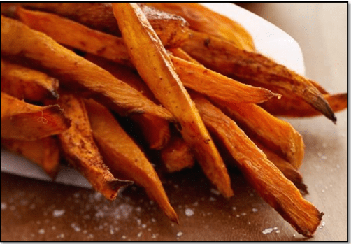 Cinnamon-Pear Balsamic Roasted  Sweet Potatoes