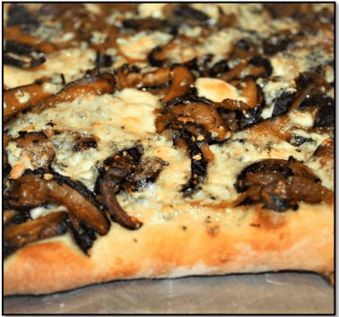 Mushroom Flat Bread Pizza